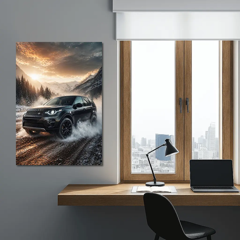 Land Rover Discovery Sport Winter Mountain Drive – Wall Art