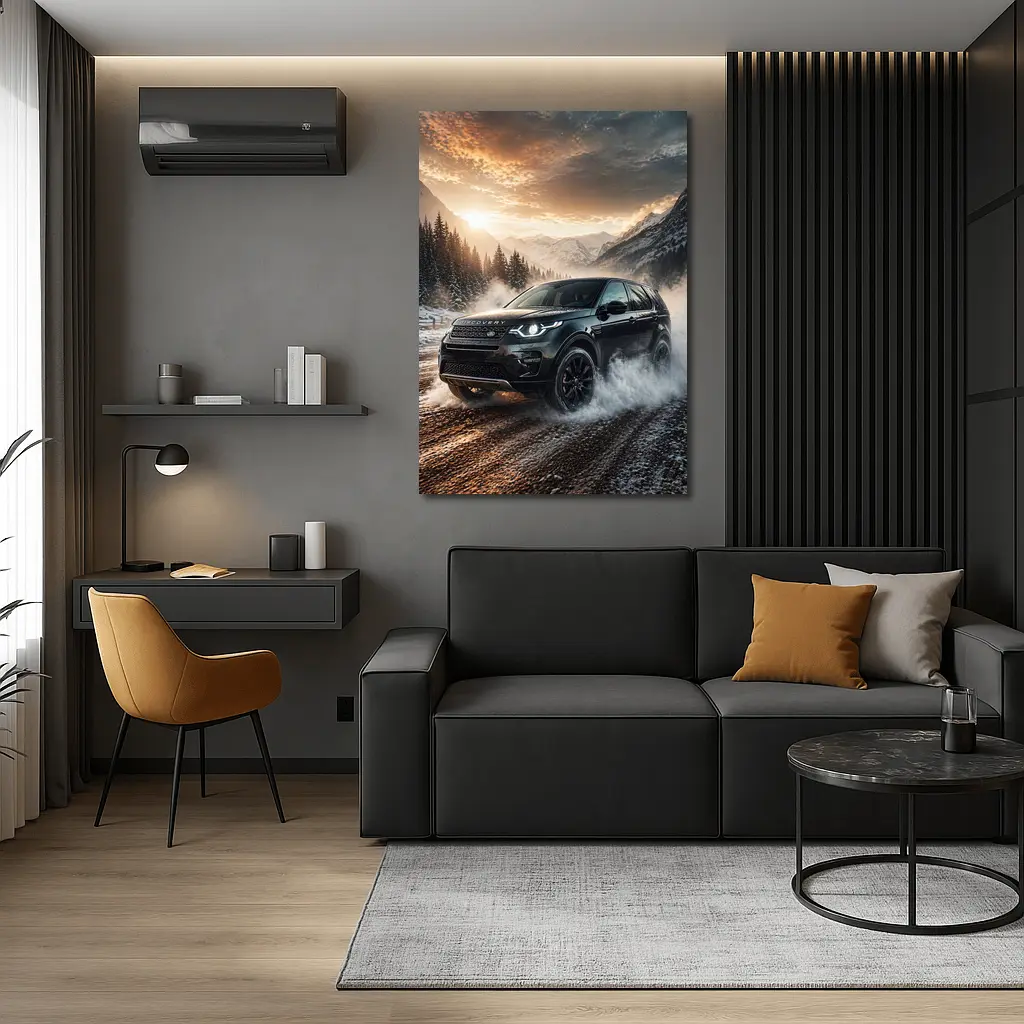 Land Rover Discovery Sport Winter Mountain Drive – Wall Art