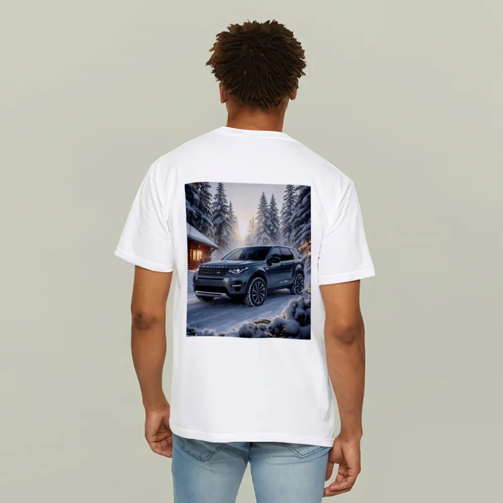 Land Rover Discovery Sport Snowy Forest Scene – T-Shirts