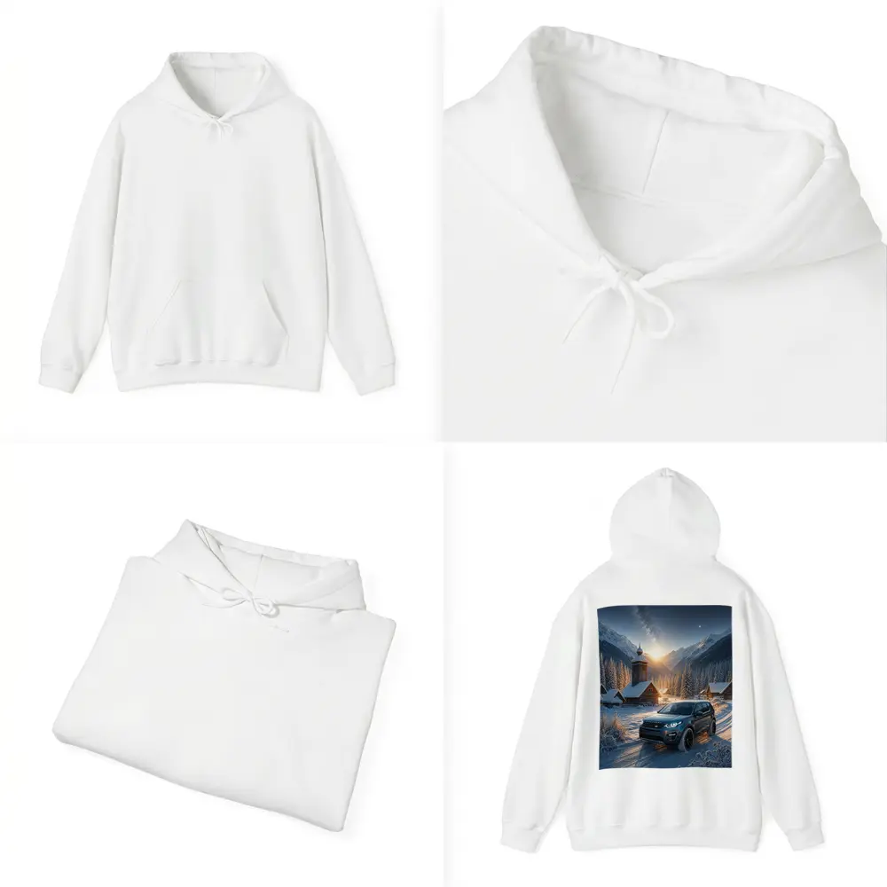 Land Rover Discovery Sport Snowy Mountain Village – Hoodies