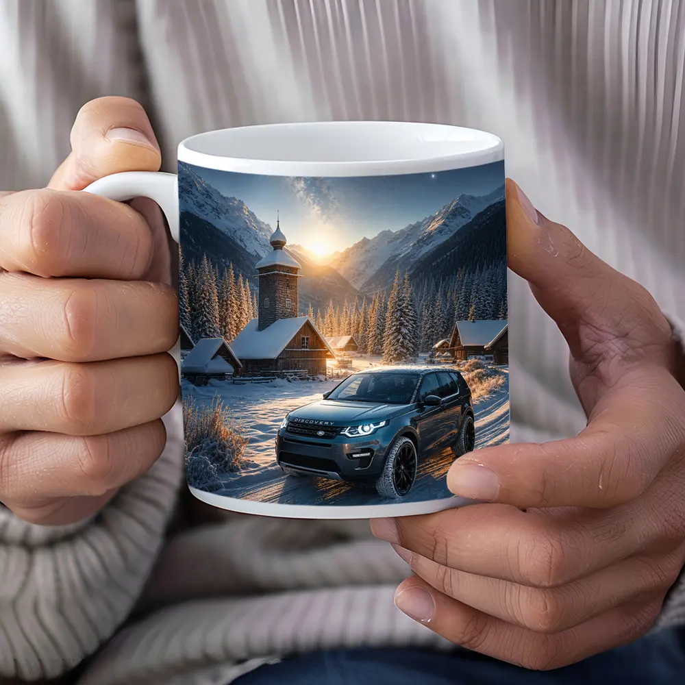 Land Rover Discovery Sport Snowy Mountain Village – Mugs