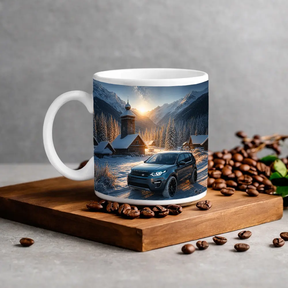 Land Rover Discovery Sport Snowy Mountain Village – Mugs