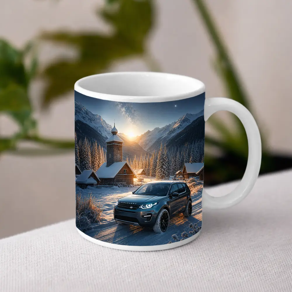 Land Rover Discovery Sport Snowy Mountain Village – Mugs