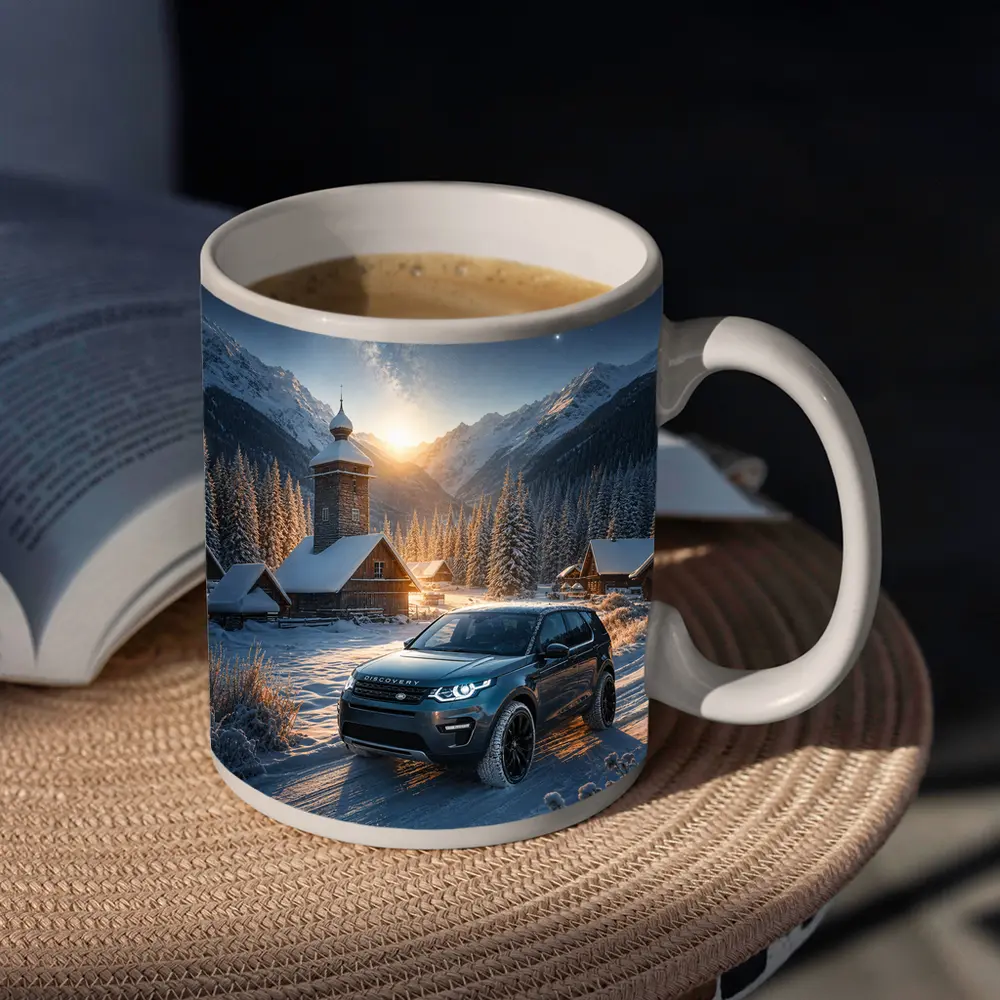 Land Rover Discovery Sport Snowy Mountain Village – Mugs