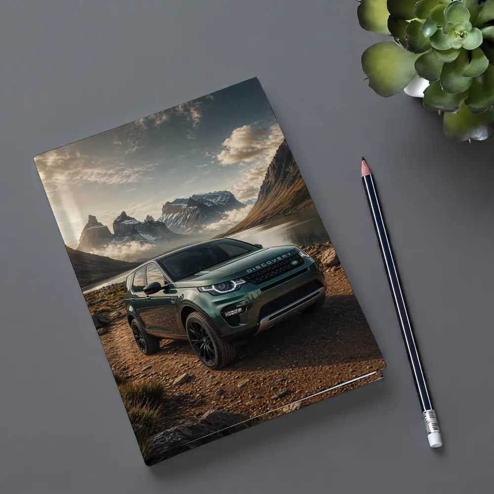 Land Rover Discovery Sport Mountain Lake Scene – Notebooks