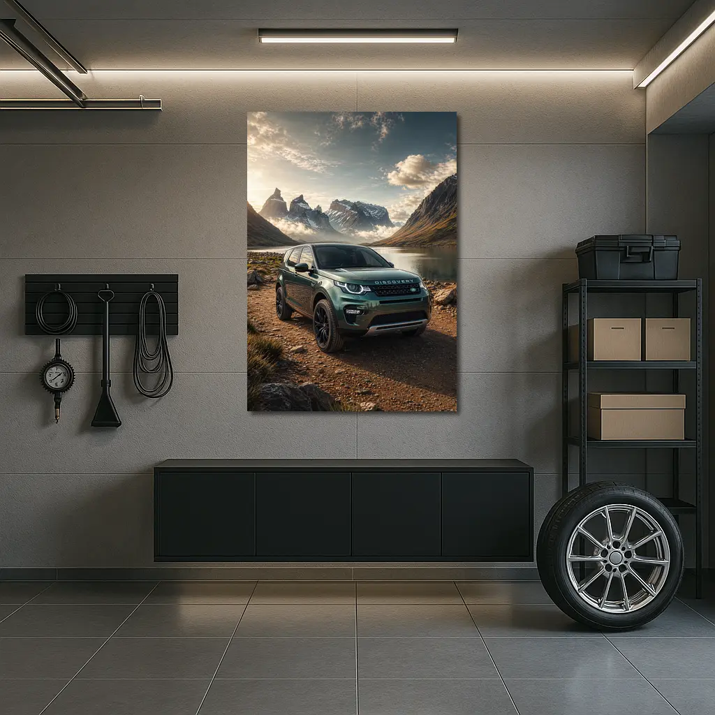 Land Rover Discovery Sport Mountain Lake Scene – Wall Art