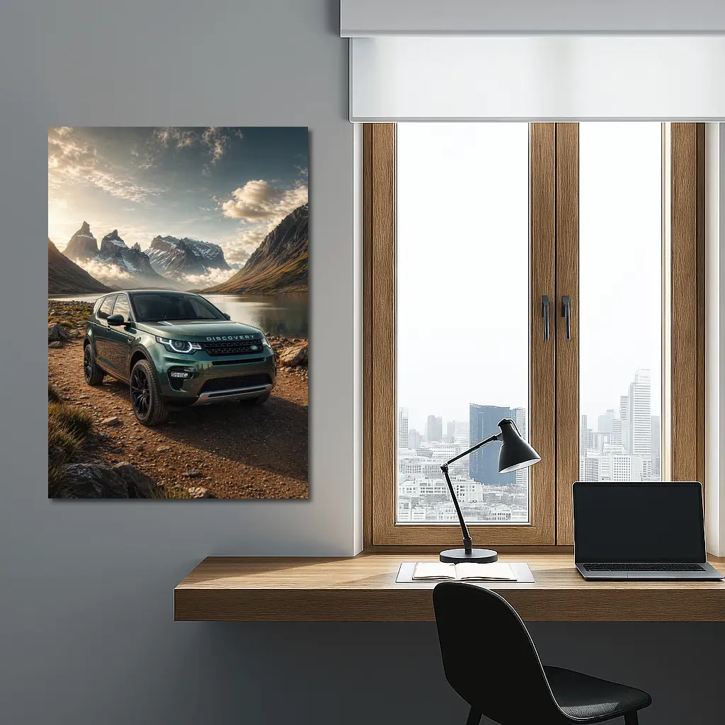 Land Rover Discovery Sport Mountain Lake Scene – Wall Art