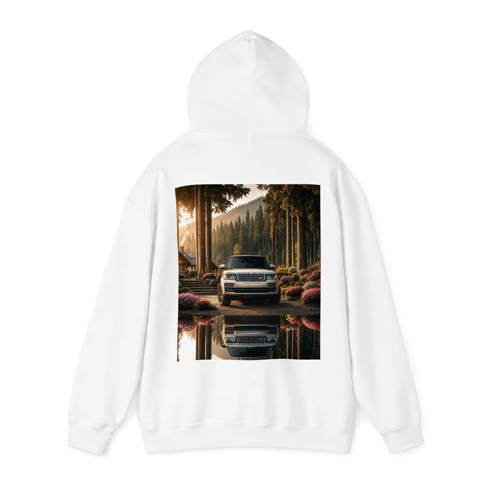 Range Rover Forest Reflection Golden Light – Hoodies