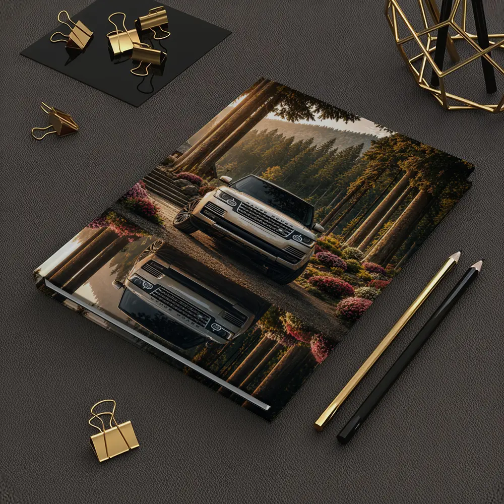 Range Rover Forest Reflection Golden Light – Notebooks