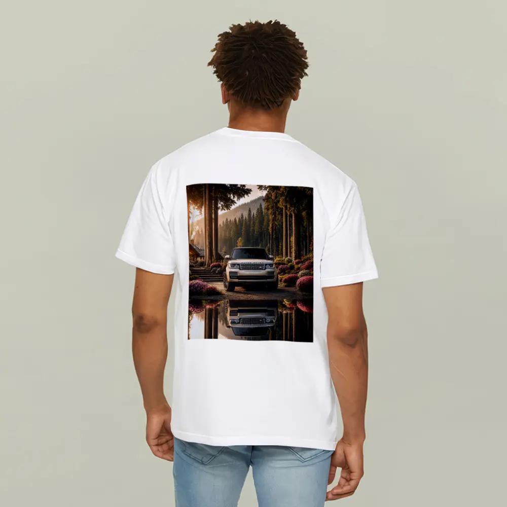 Range Rover Forest Reflection Golden Light – T-Shirts
