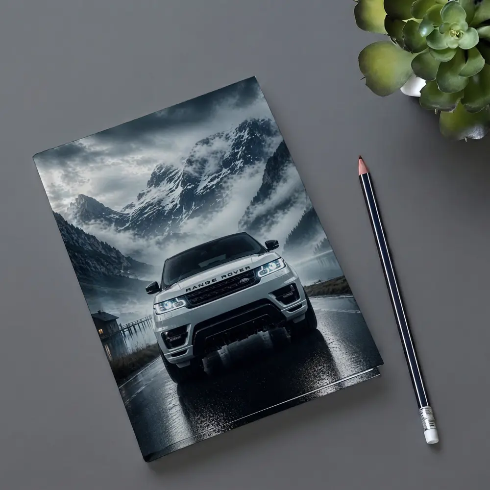 Range Rover Sport White Mountain Lake Fog – Notebooks