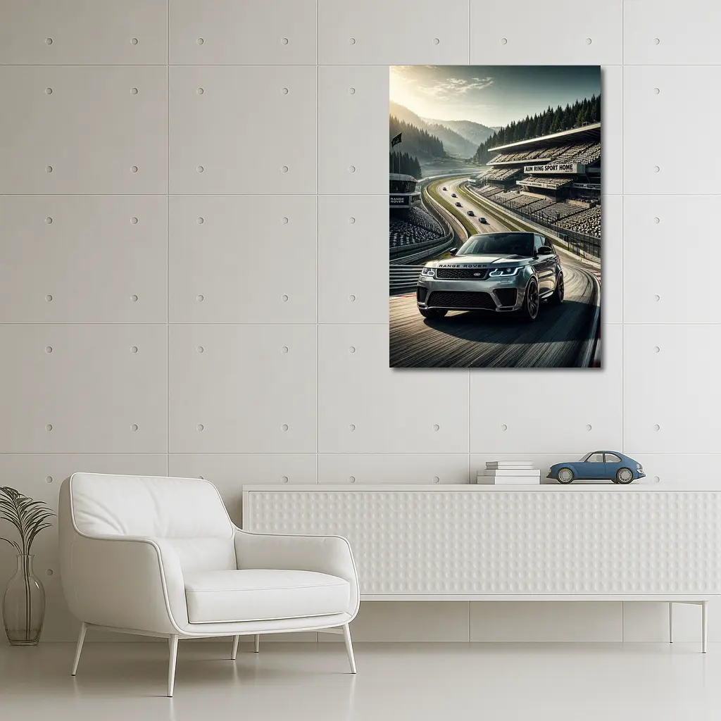 Range Rover Sport SVR On Racing Circuit Track – Wall Art