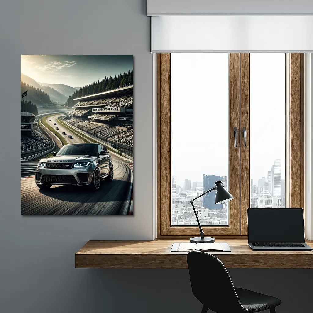 Range Rover Sport SVR On Racing Circuit Track – Wall Art