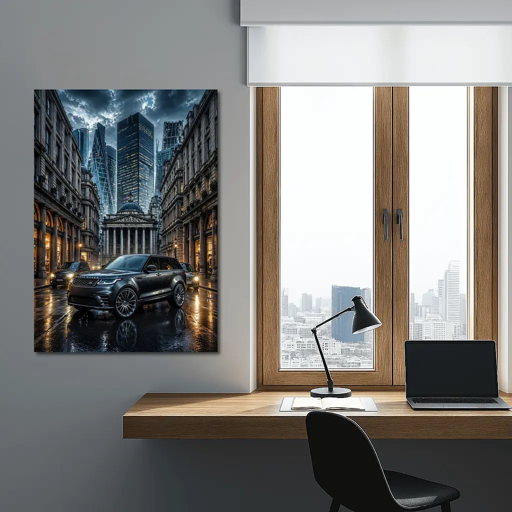 Range Rover Velar Dark London City Street – Wall Art