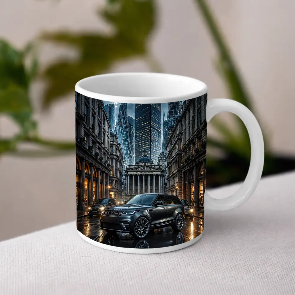 Range Rover Velar Dark London City Street – Mugs