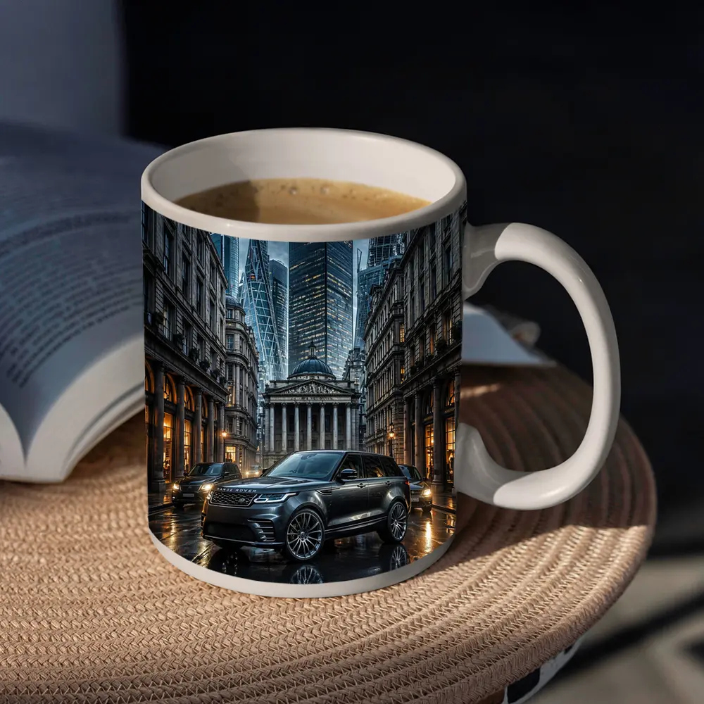 Range Rover Velar Dark London City Street – Mugs