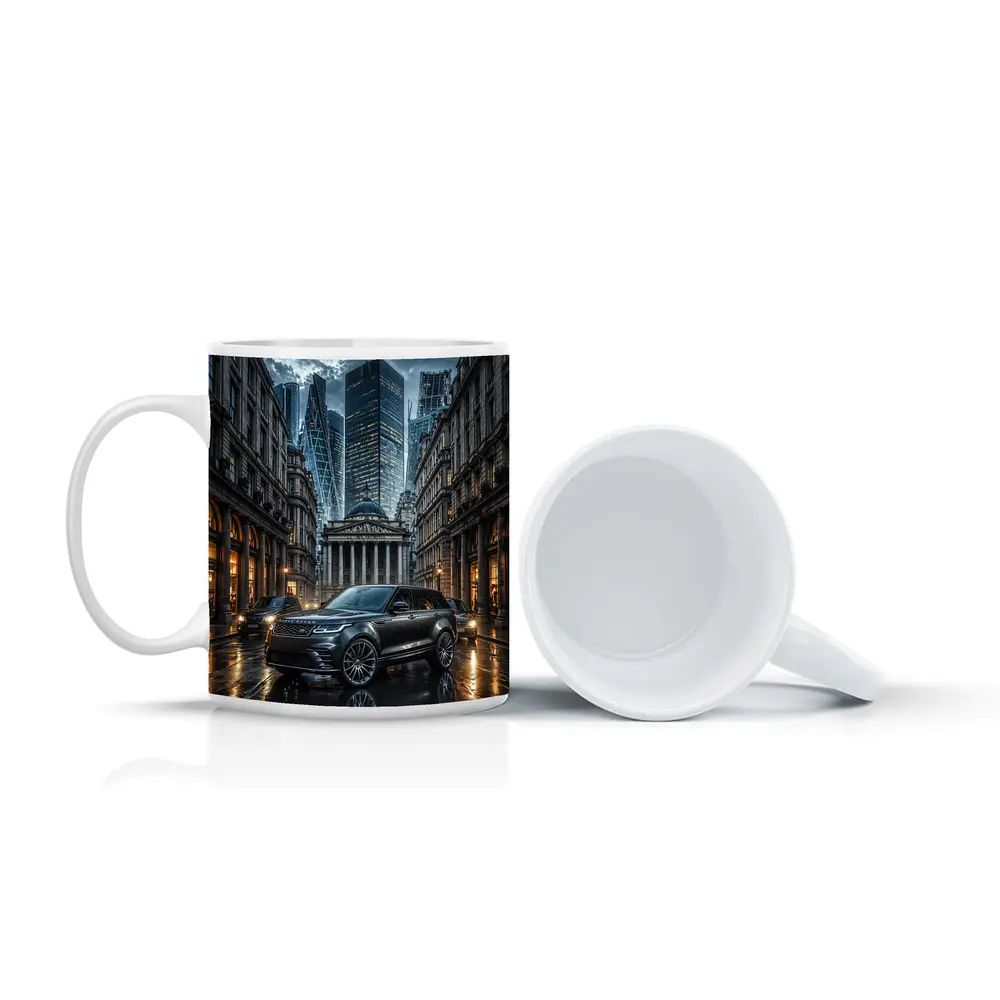 Range Rover Velar Dark London City Street – Mugs