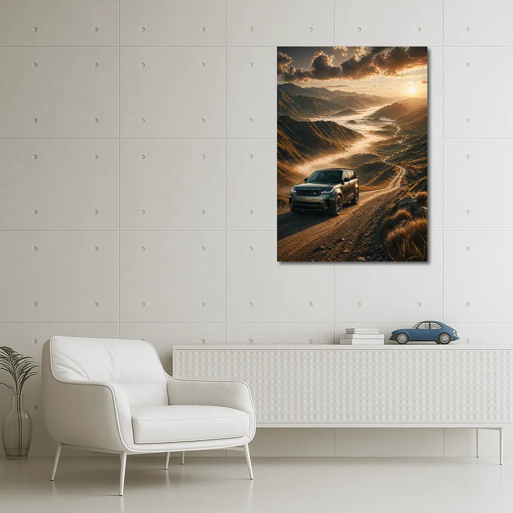 Range Rover Velar On Mountain Dirt Road – Wall Art