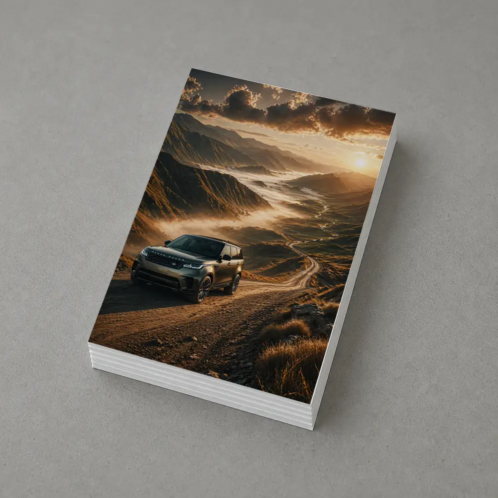 Range Rover Velar On Mountain Dirt Road – Postcards