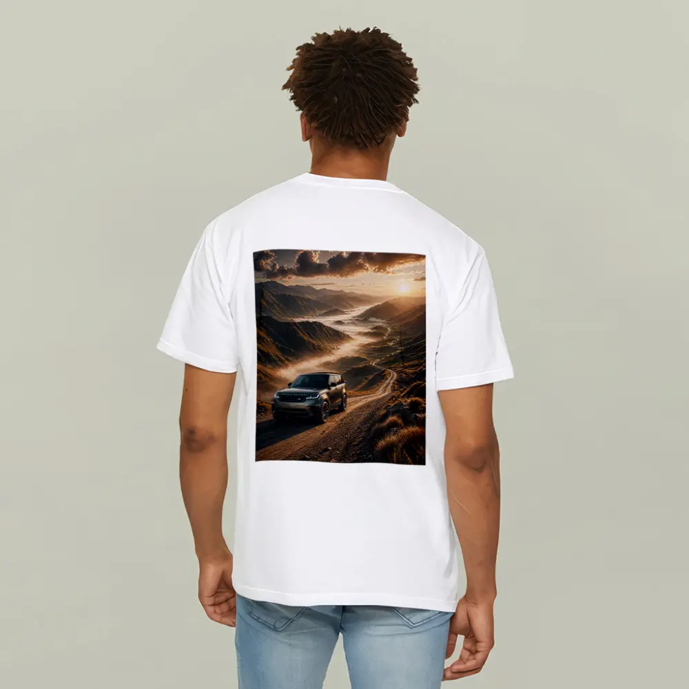 Range Rover Velar On Mountain Dirt Road – T-Shirts