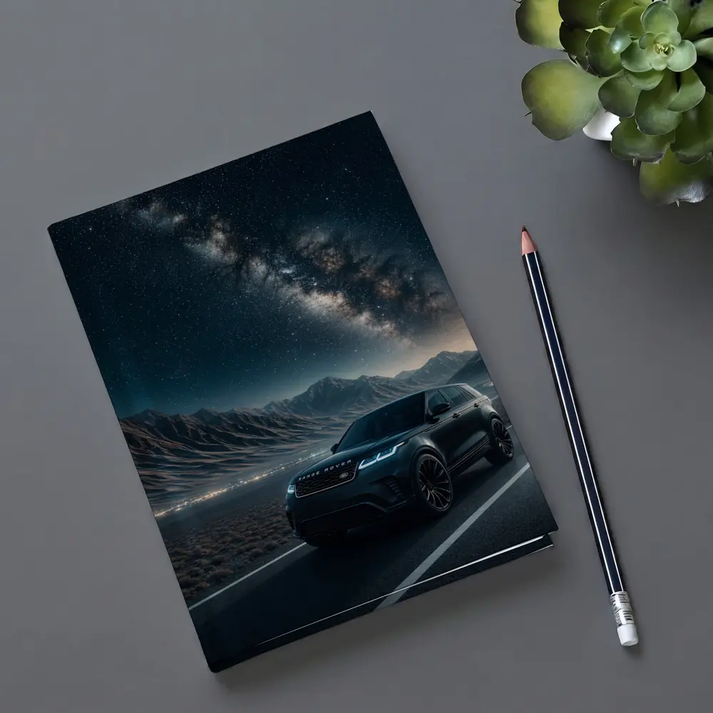 Range Rover Velar Under Milky Way Night – Notebooks