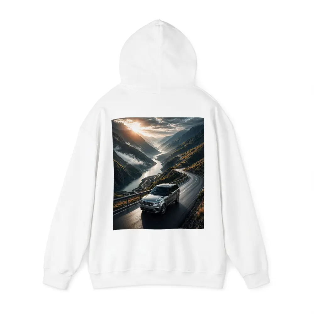 Range Rover Sport On Mountain Valley Road – Hoodies