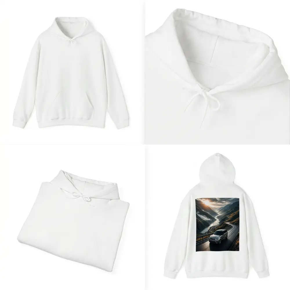 Range Rover Sport On Mountain Valley Road – Hoodies