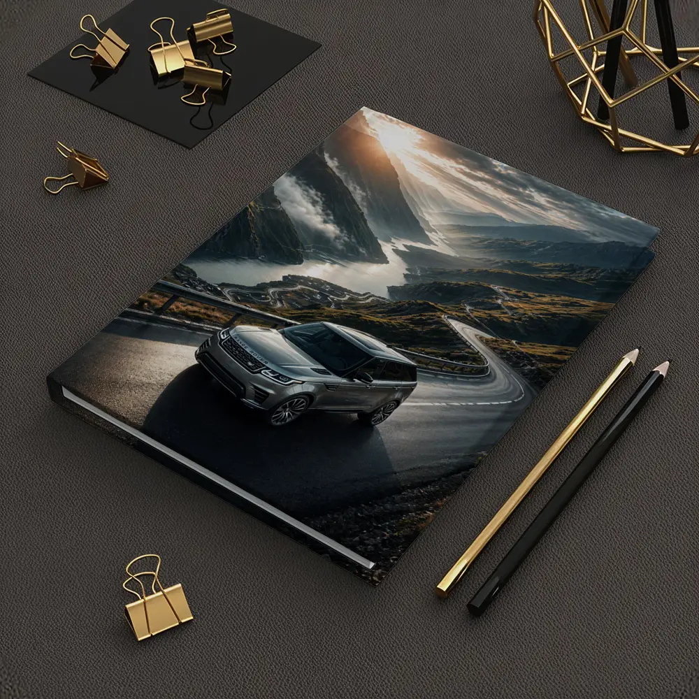 Range Rover Sport On Mountain Valley Road – Notebooks