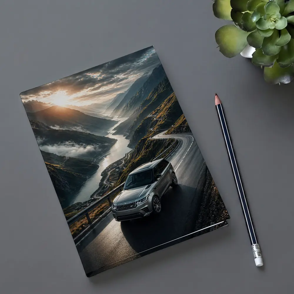 Range Rover Sport On Mountain Valley Road – Notebooks