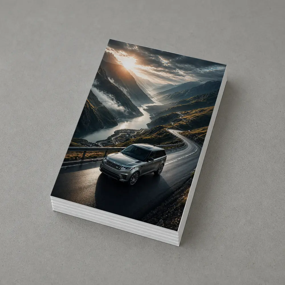 Range Rover Sport On Mountain Valley Road – Postcards