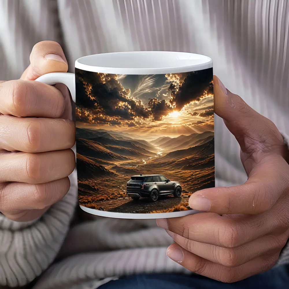 Range Rover Velar Mountain Valley Sunset – Mugs