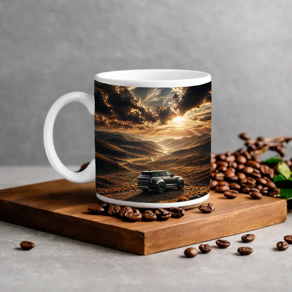 Range Rover Velar Mountain Valley Sunset – Mugs