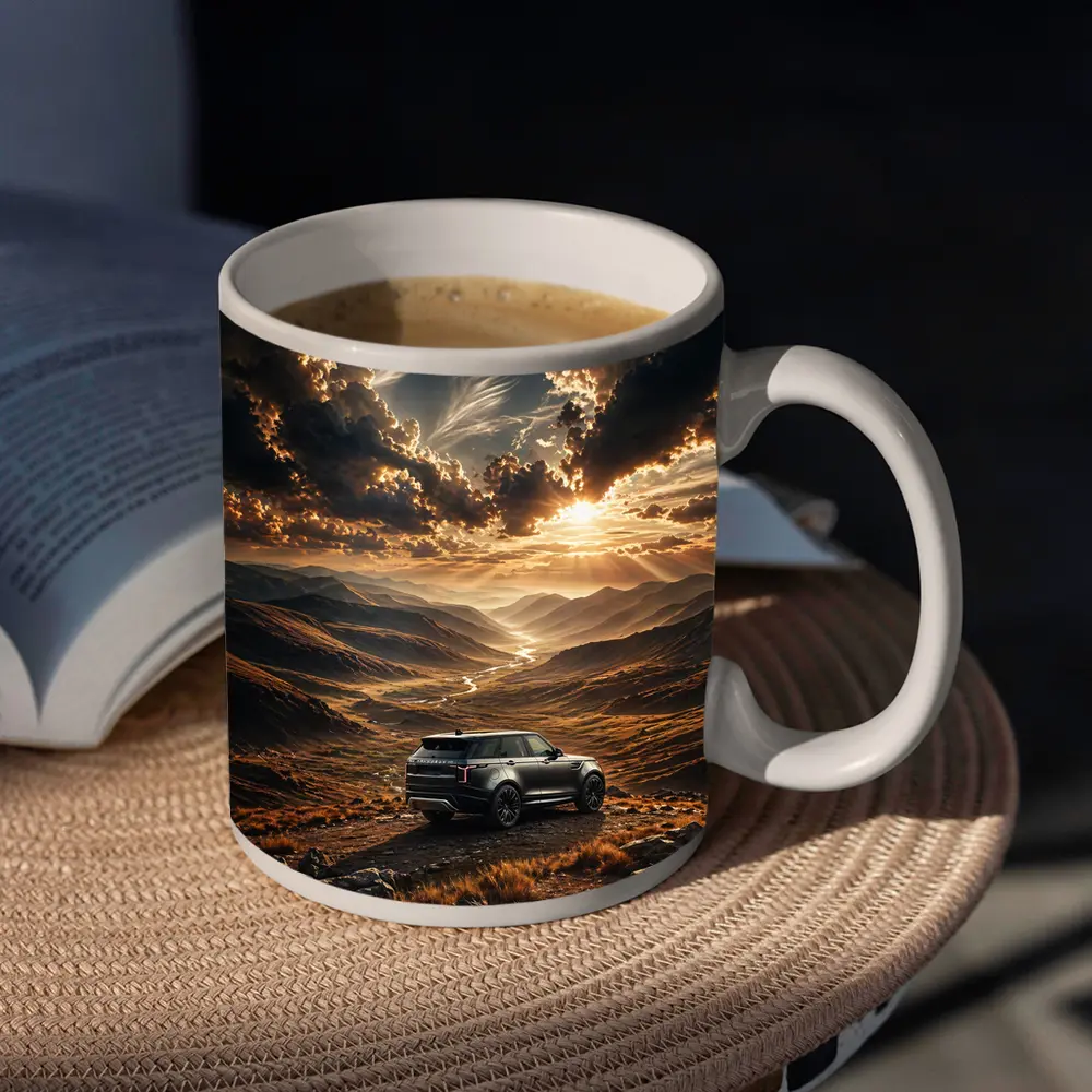 Range Rover Velar Mountain Valley Sunset – Mugs