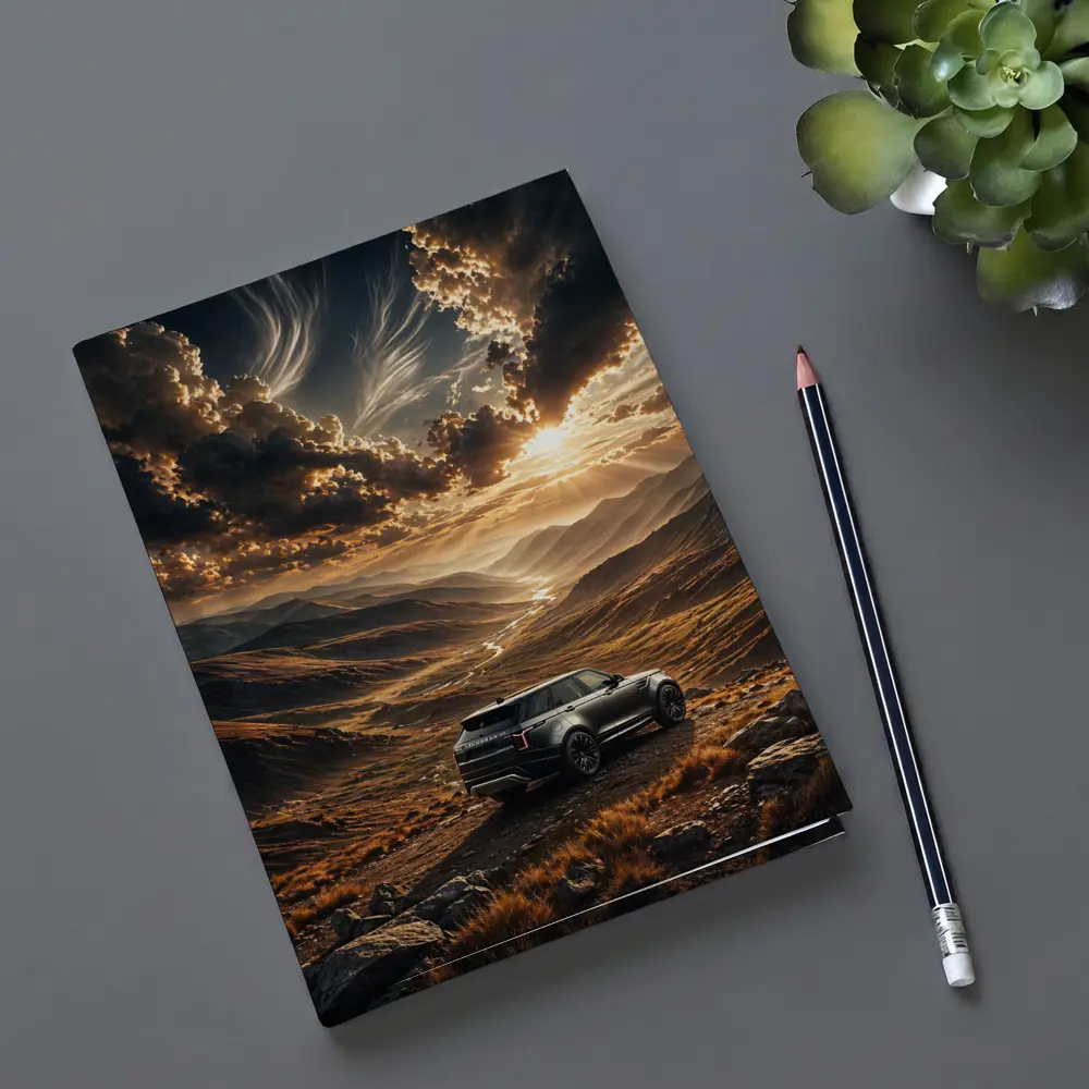 Range Rover Velar Mountain Valley Sunset – Notebooks
