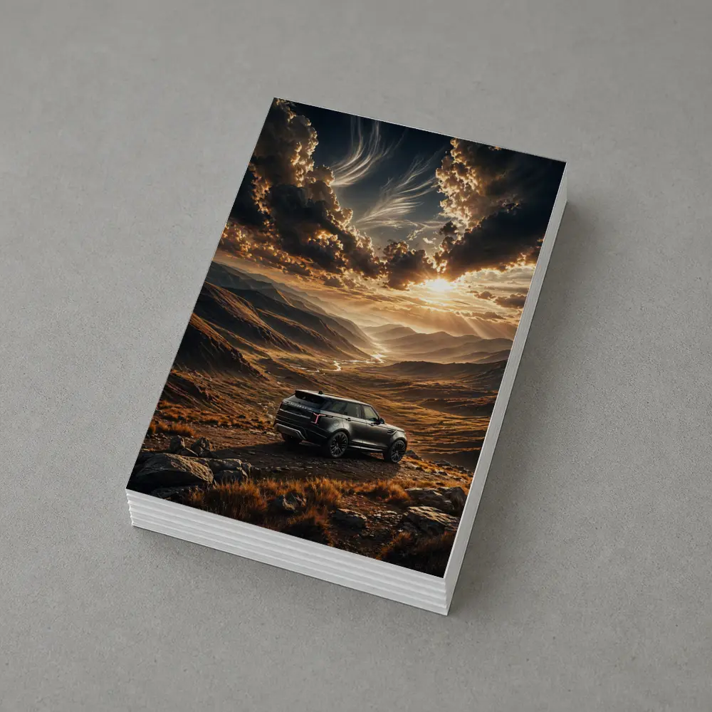 Range Rover Velar Mountain Valley Sunset – Postcards