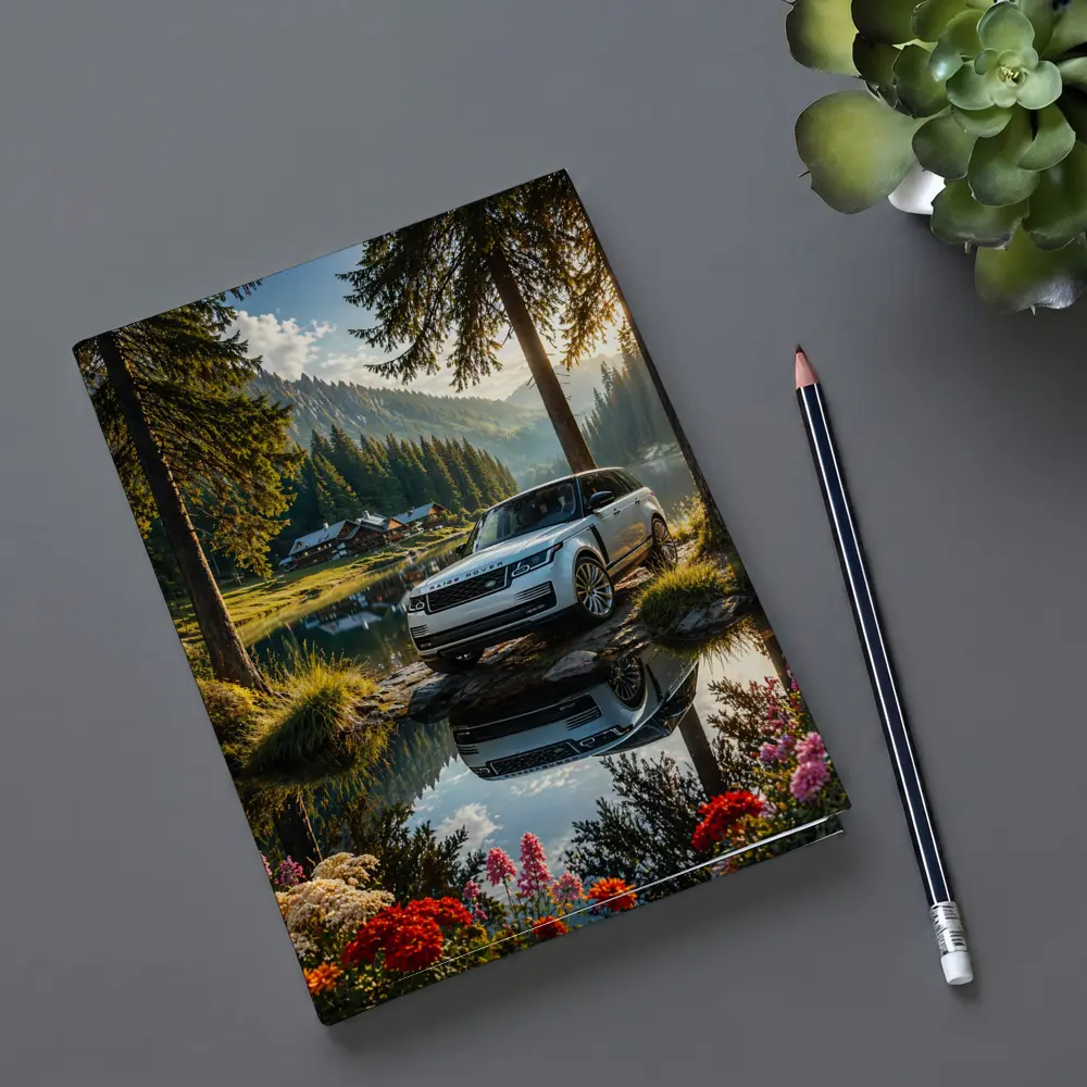 Range Rover By Mountain Lake Forest – Notebooks