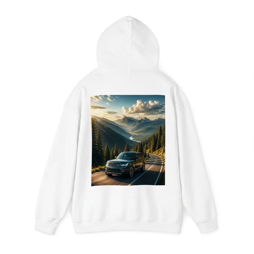 Range Rover SUV Mountain Road Sunset Drive – Hoodies