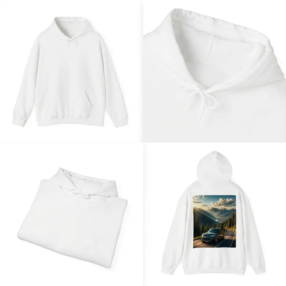 Range Rover SUV Mountain Road Sunset Drive – Hoodies