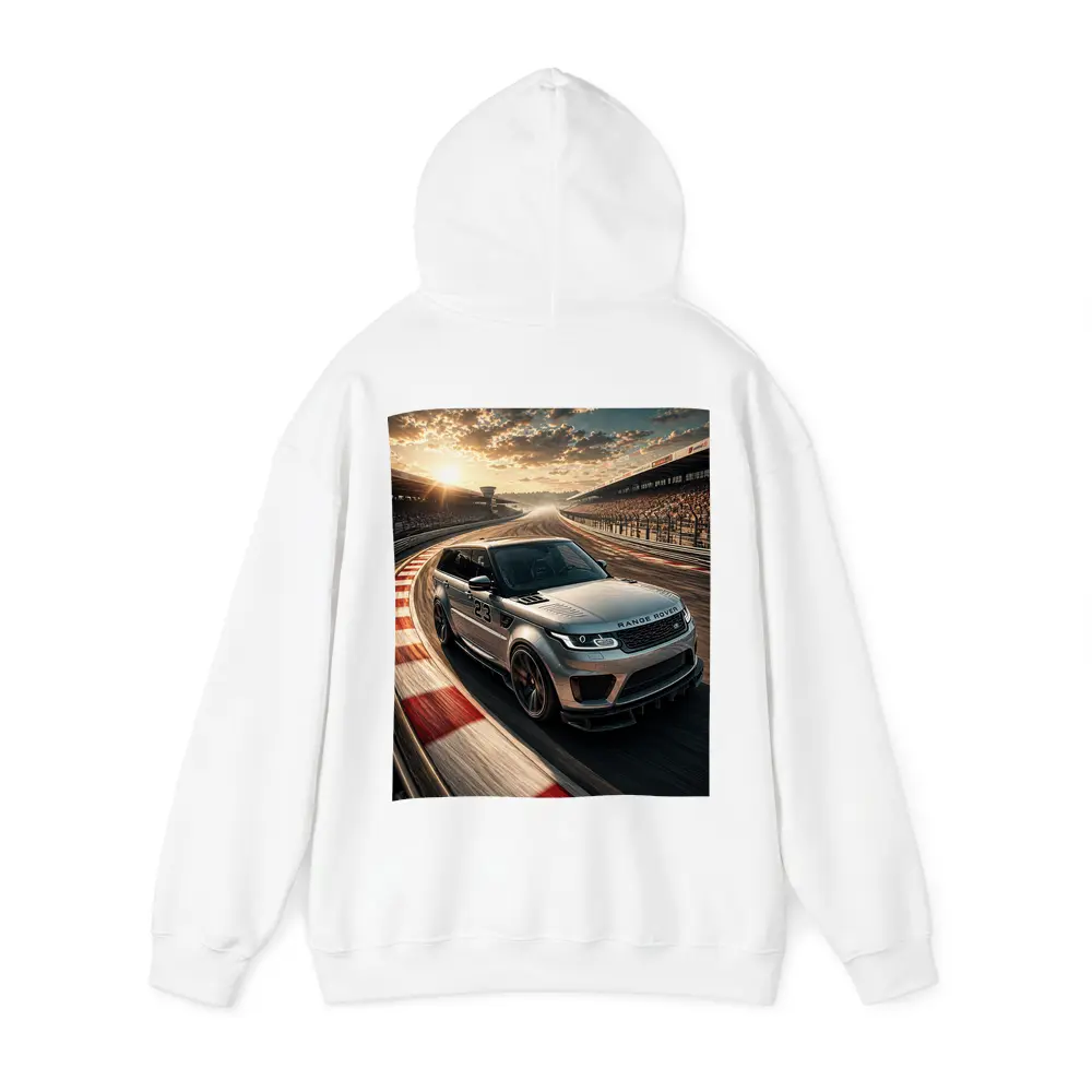 Range Rover Sport Racing on Sunset Track – Hoodies