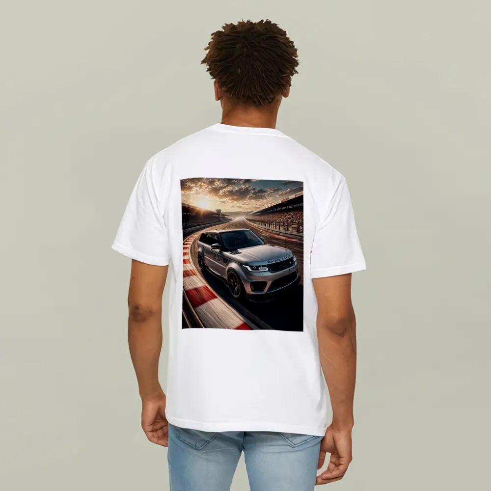 Range Rover Sport Racing on Sunset Track – T-Shirts