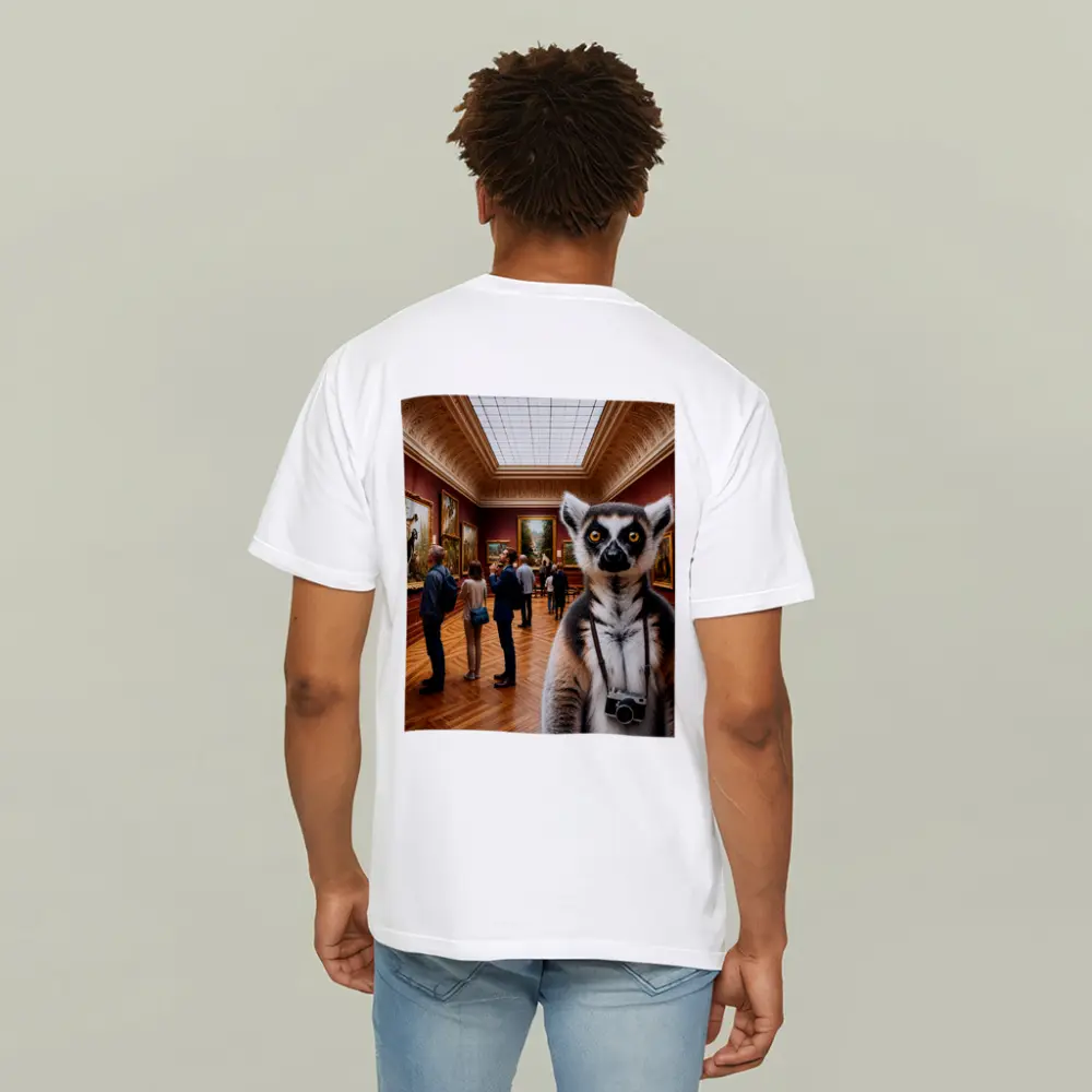 Ring Tailed Lemur Tourist Inside Art Museum – T-Shirts
