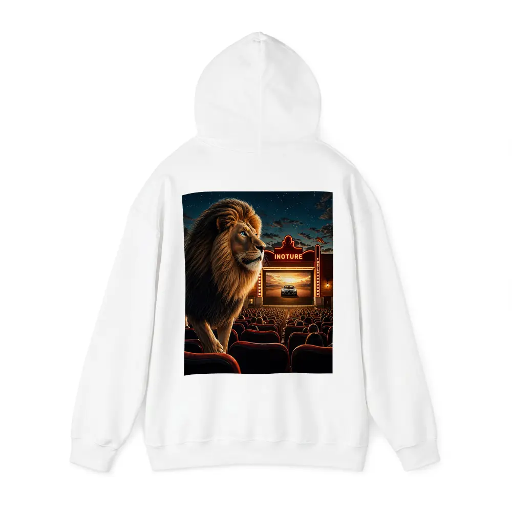 Lion at Cinema Movie Theater Night Scene – Hoodies