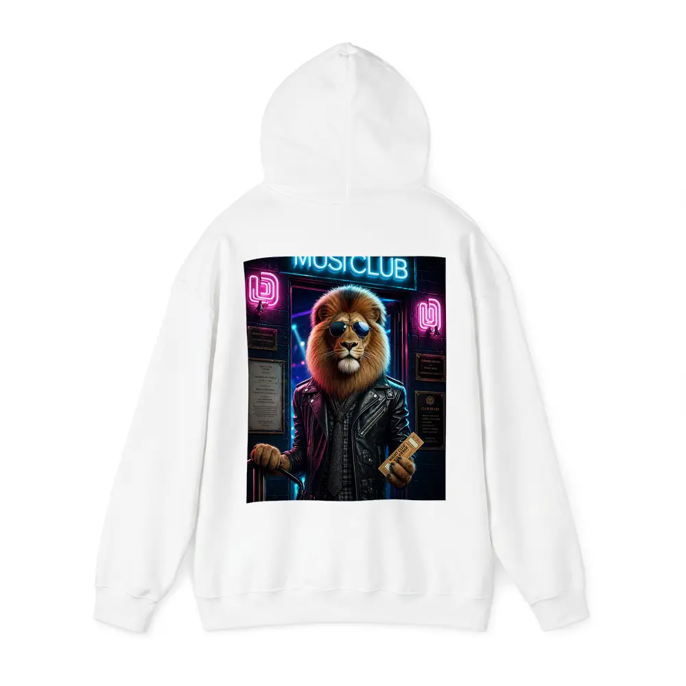 Cool Lion Bouncer Neon Music Club – Hoodies