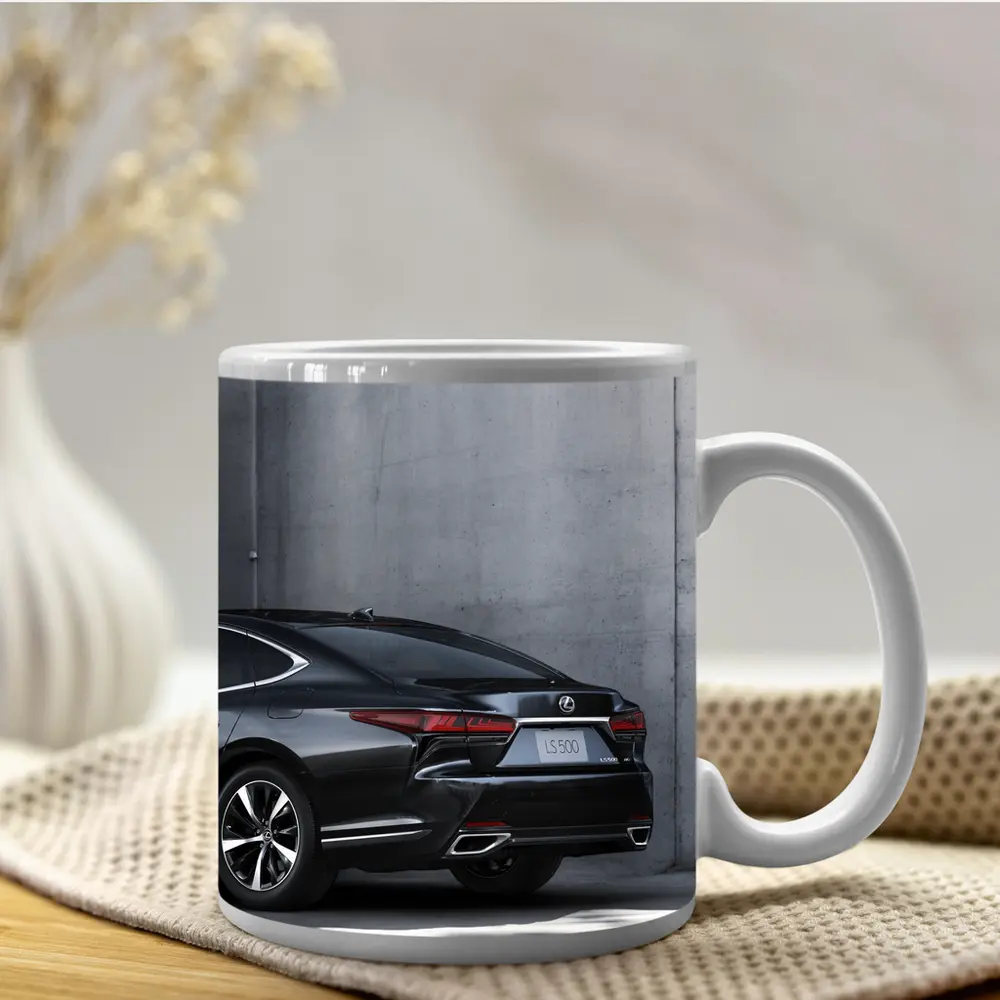 Lexus LS Five Hundred Black Concrete Wall – Mugs