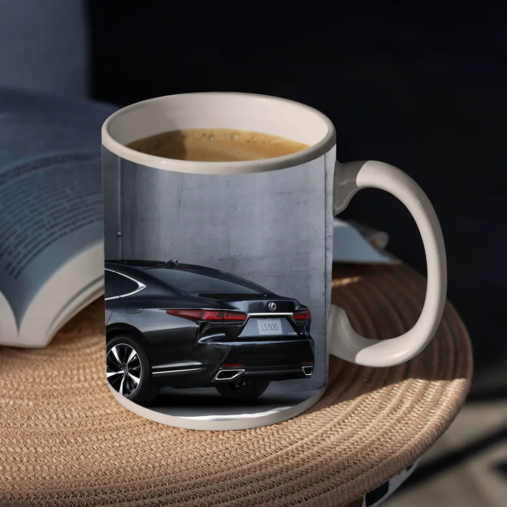 Lexus LS Five Hundred Black Concrete Wall – Mugs