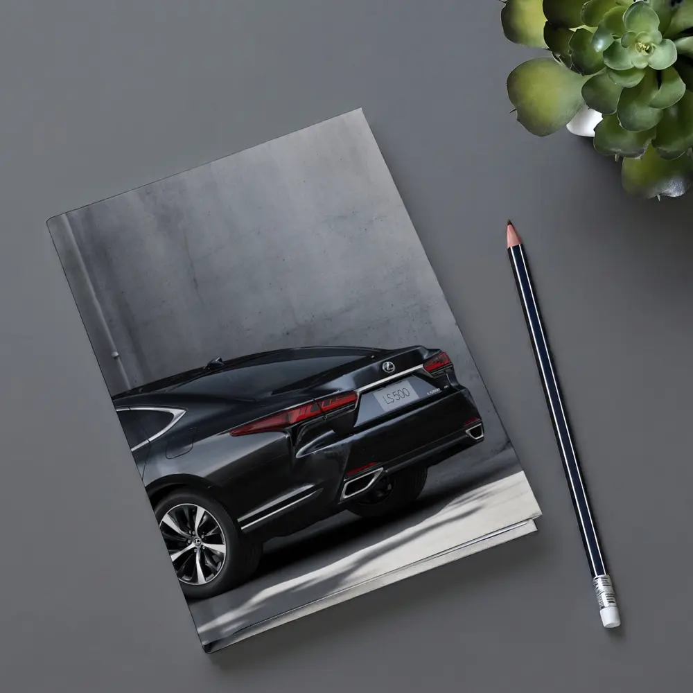 Lexus LS Five Hundred Black Concrete Wall – Notebooks