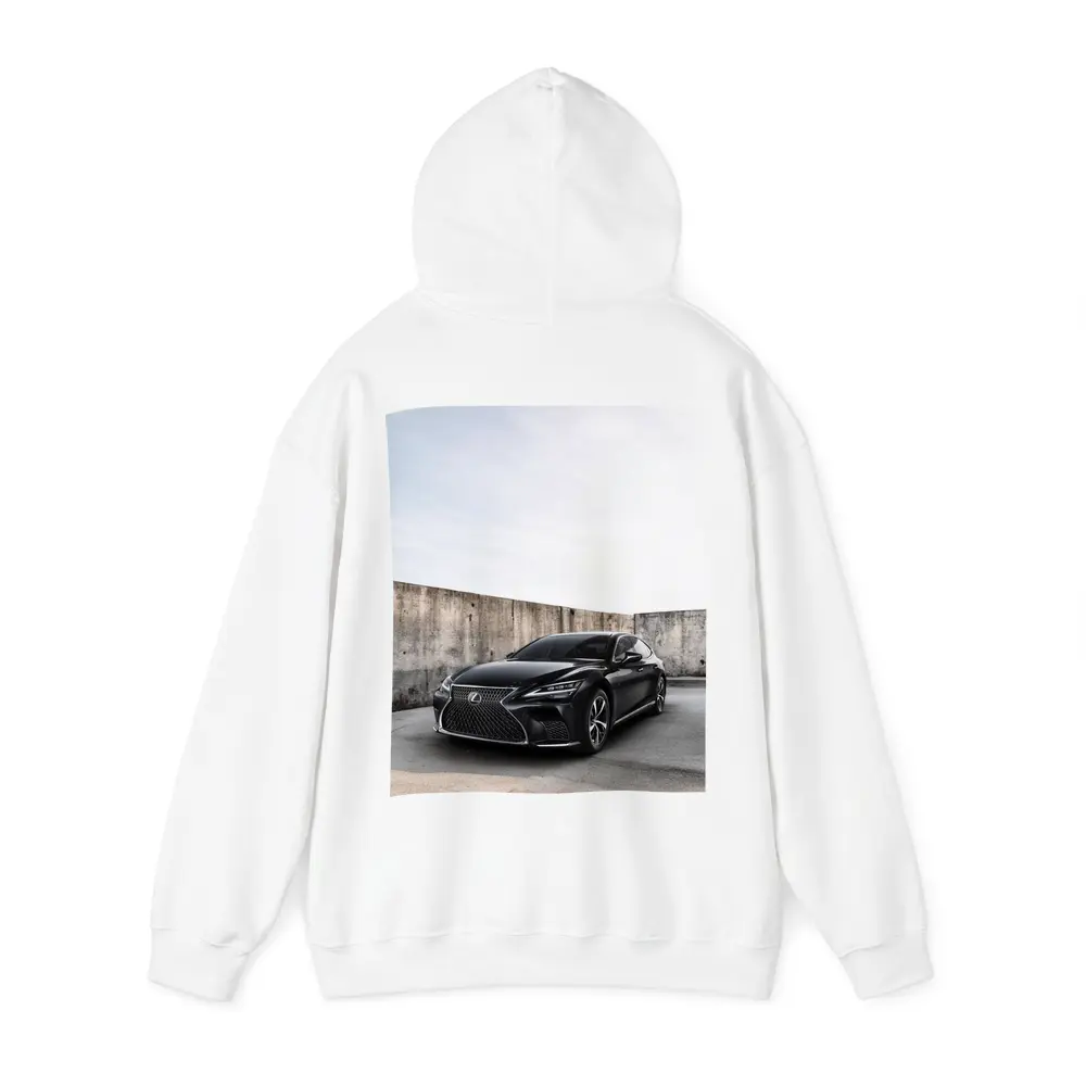 Lexus LS Black Sedan Urban Concrete Wall – Hoodies