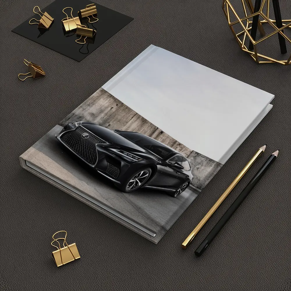 Lexus LS Black Sedan Urban Concrete Wall – Notebooks