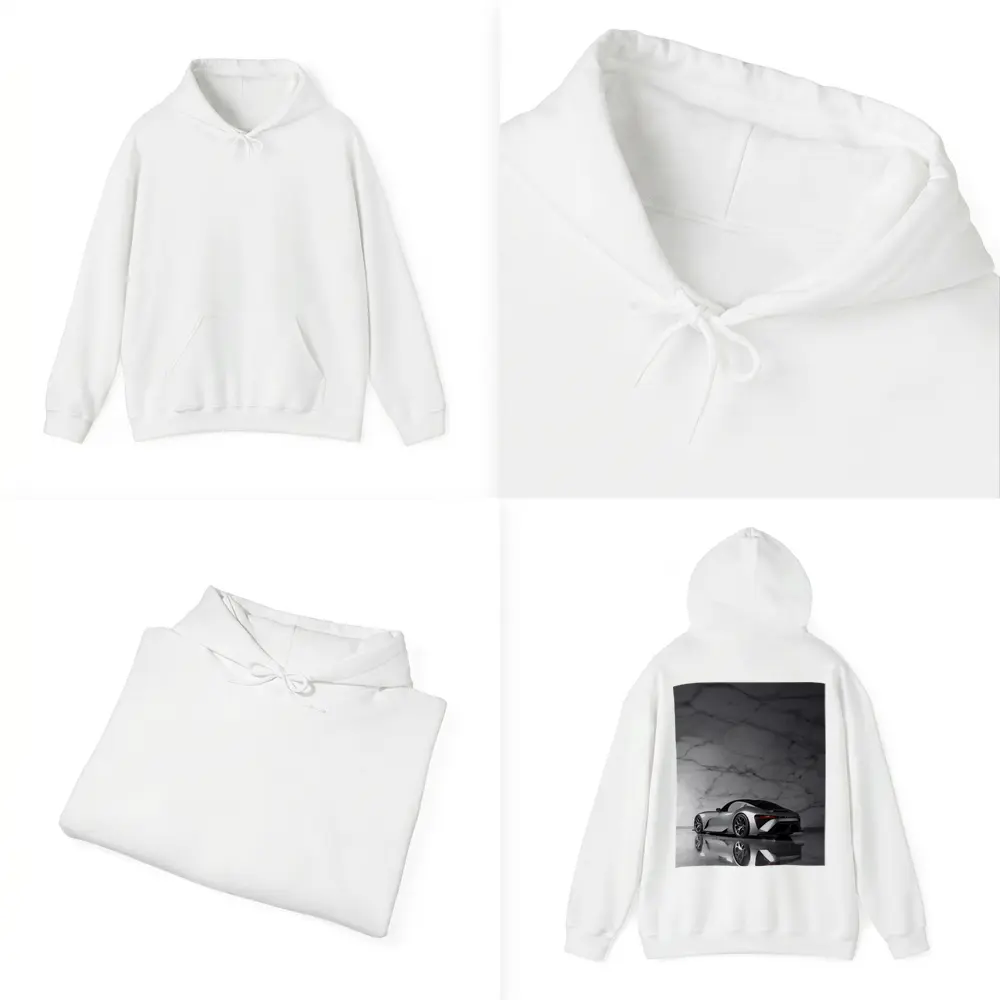 Lexus BEV Sport Concept Silver Marble Background – Hoodies