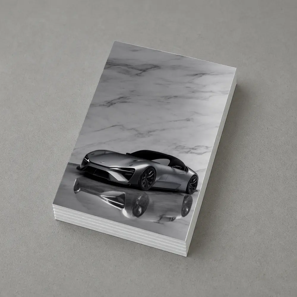 Lexus BEV Sport Concept On Marble – Postcards